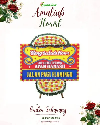 Bunga Papan Congratulation di Rowokangkung
